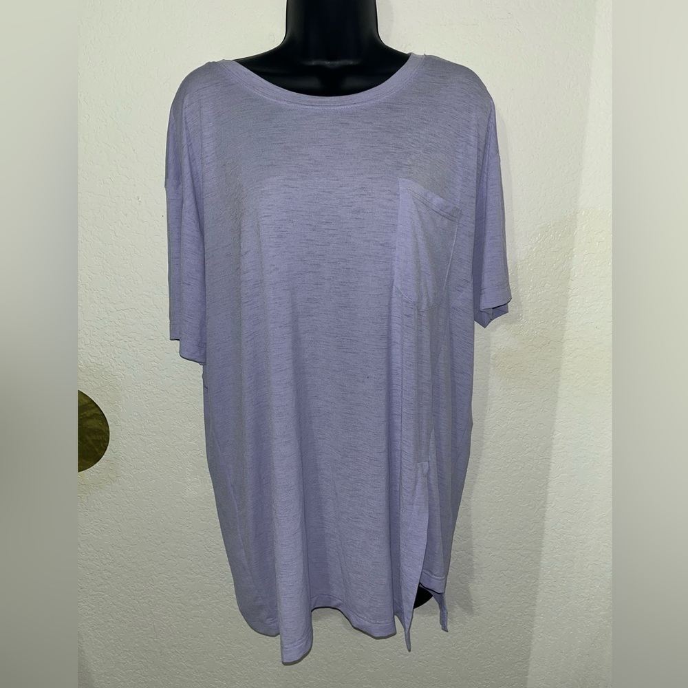 FP Movement by Free People Lavender Oversized Tunic Tee